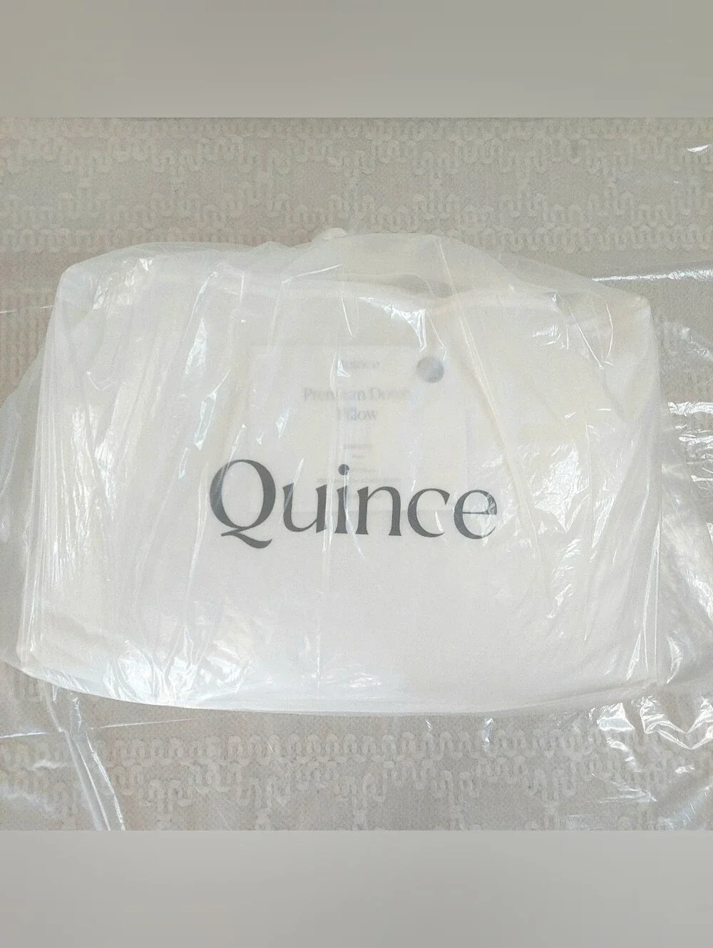 NWOT- Quince Standard White Duck Down Premium Pillow (Firm)(P47)